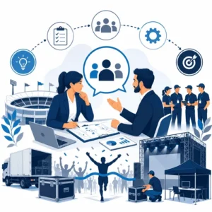Organisation d'événement sportif par Blue-Carrousel – accompagnement logistique, coordination d'équipes et mise en œuvre de A à Z
