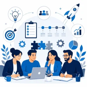 Accompagnement de projet associatif par Blue-Carrousel – de l'idée à la réalisation avec méthode et enthousiasme