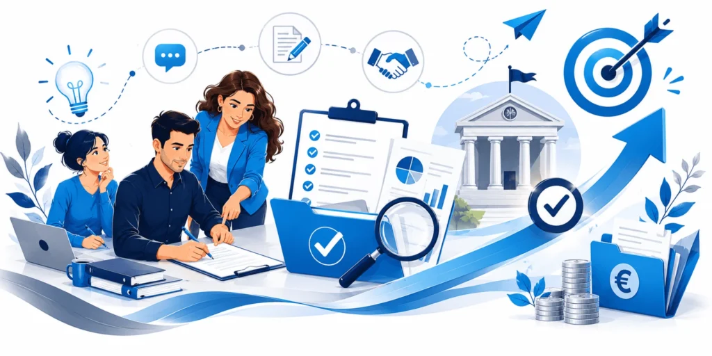 Accompagnement à la demande de subvention par Blue-Carrousel – montage de dossier, rédaction et dépôt auprès des financeurs publics